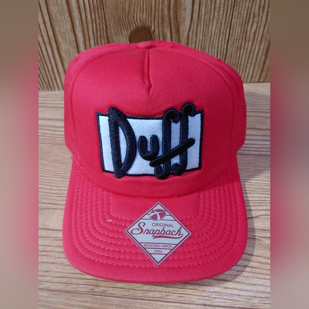 Duff Beer Bioworld The Simpsons adjustable snapback hat OSFA (NEW)